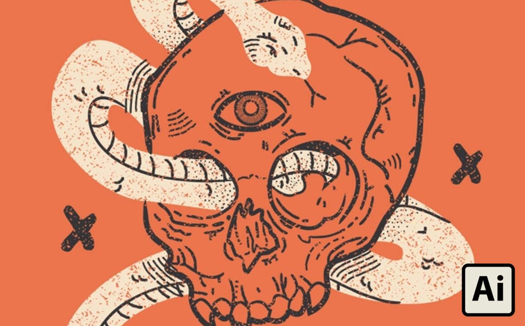 How to Make a Vintage Skull Illustration in Adobe Illustrator