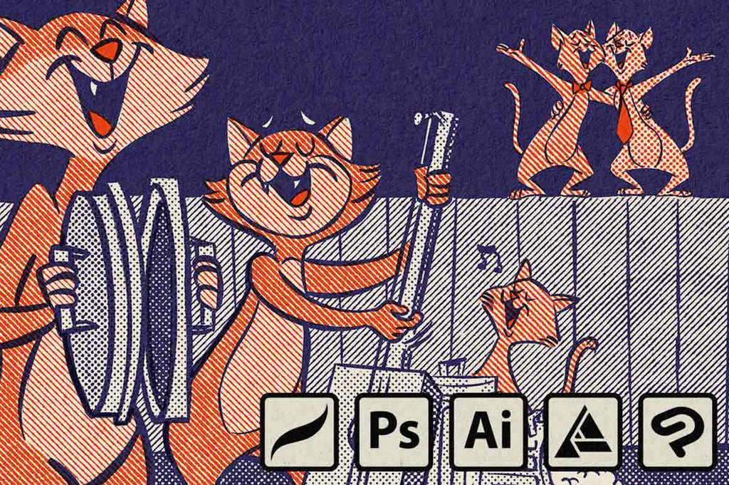 How to Make a Lo-Fi Two Color Illustration with DupliTone