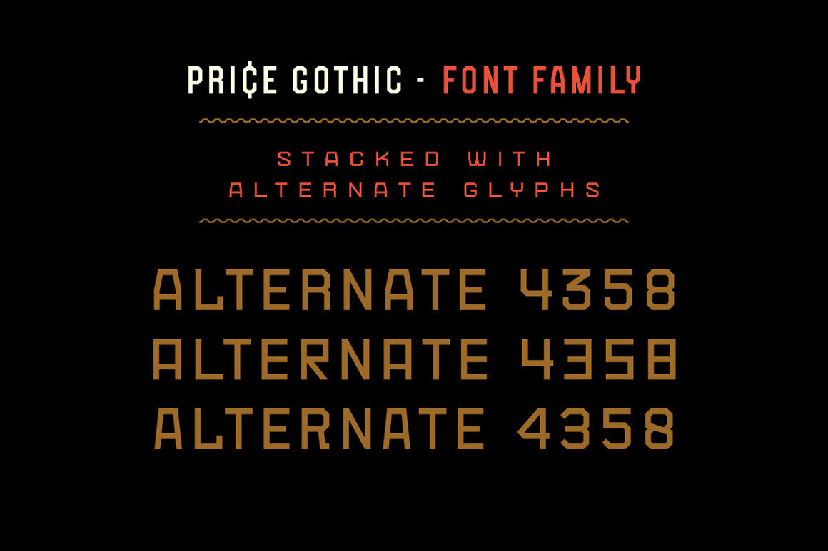 Price Deluxe Font Bundle