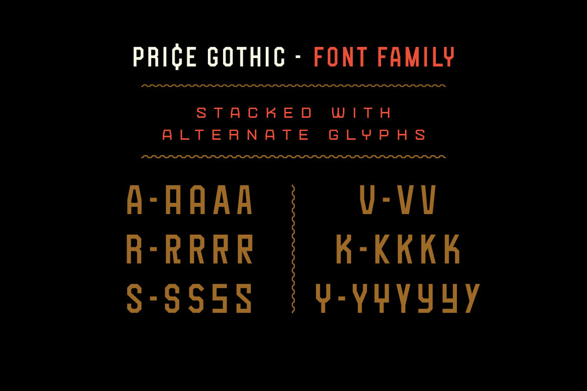 Price Deluxe Font Bundle