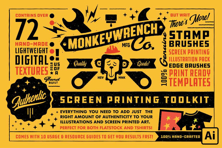 Authentic Screen Printer's Toolkit