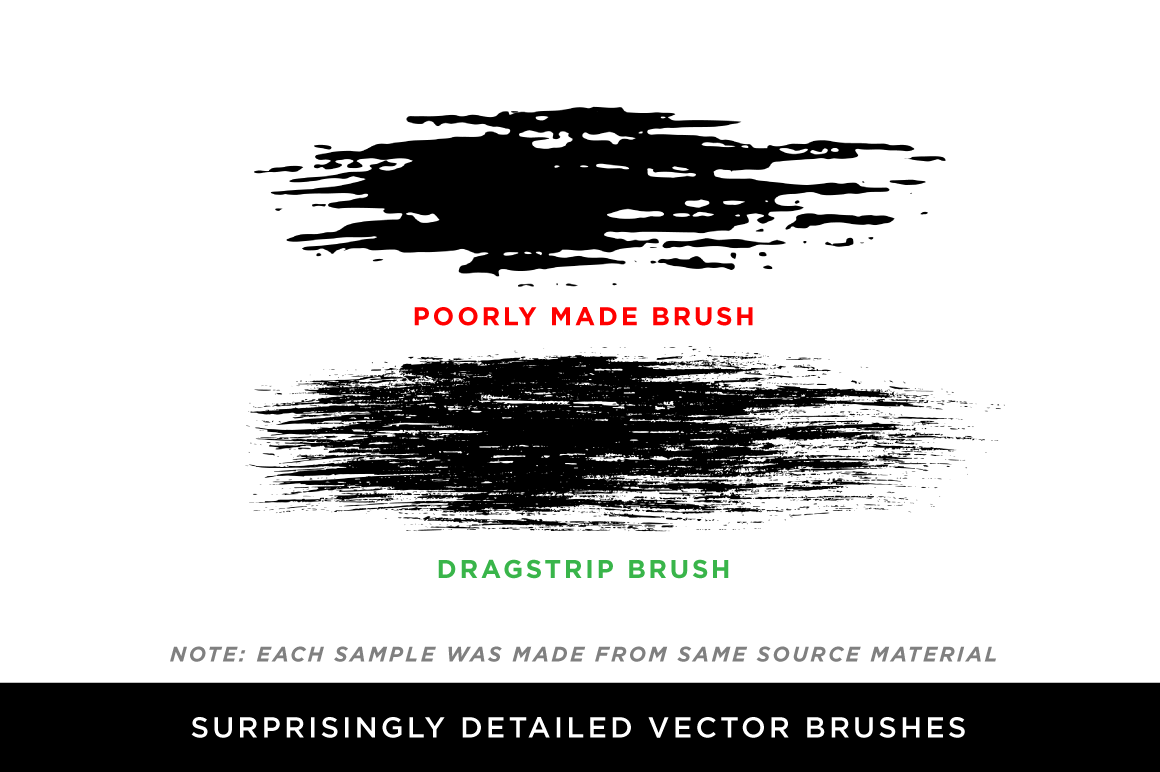 DragStrip 2 | Vector Brush Pack by Von Glitschka for Adobe Illustrator