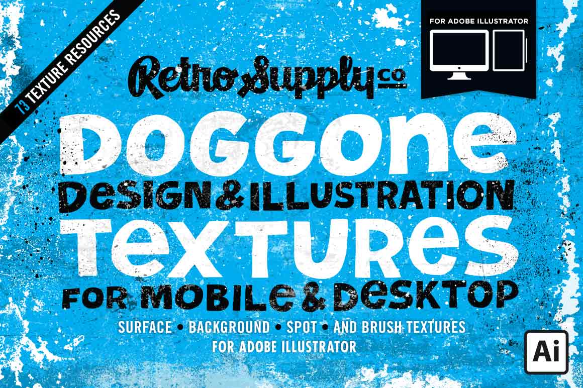 Doggone Design & Illustration Textures by Von Glitschka for Adobe Illustrator