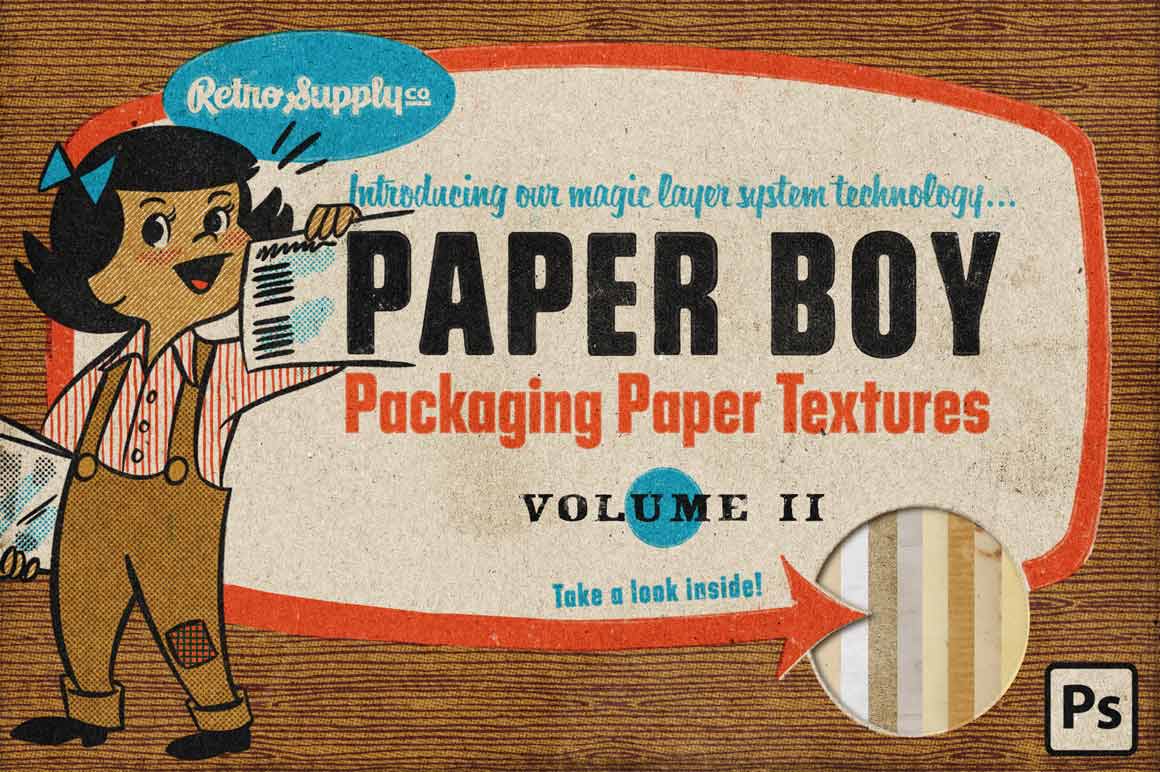 Packaging Paper Textures for Photoshop