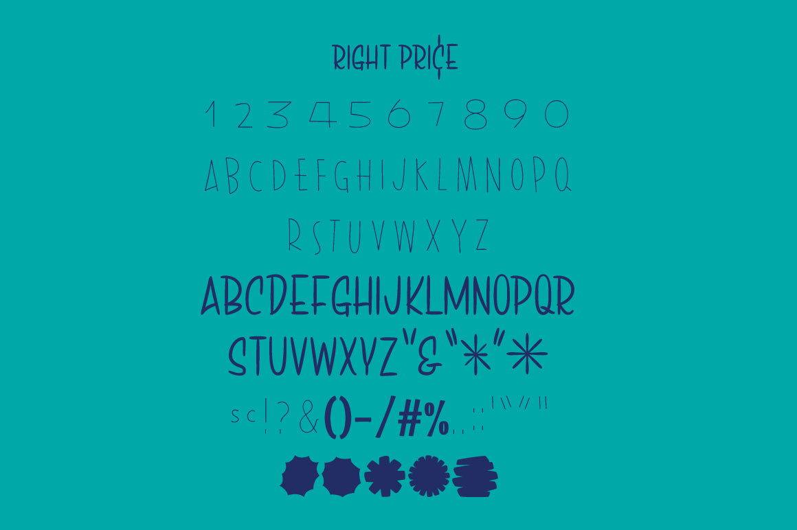 Price Deluxe Font Bundle