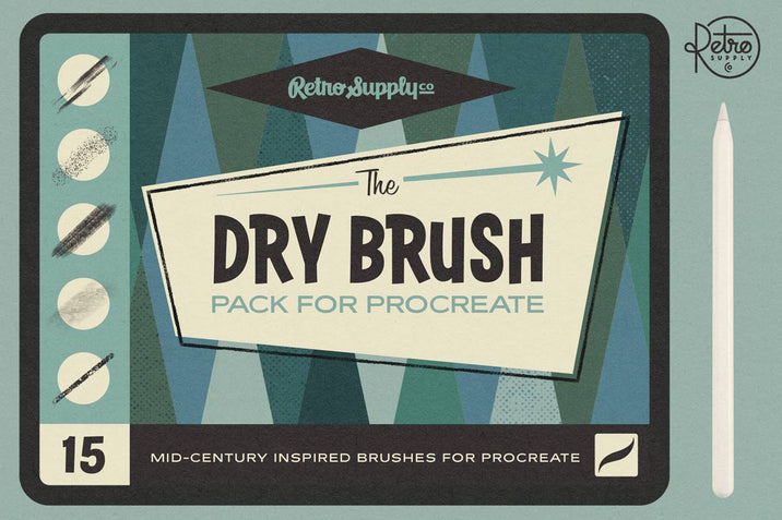 The Dry Brush Pack for Procreate