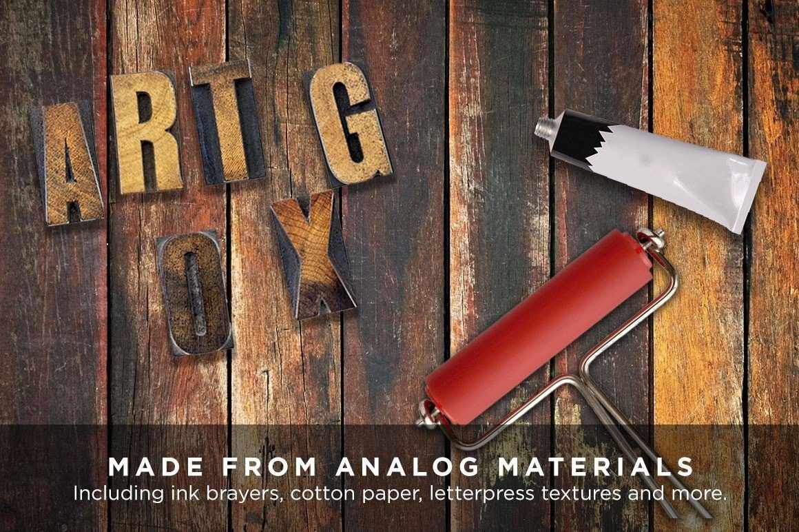 Analog Ink Foundry | Vintage & Grunge Photoshop Brushes, Texture and Templates Adobe Photoshop RetroSupply Co 