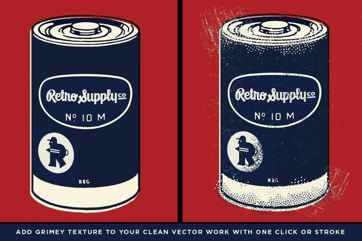 Battery Acid Vector Brushes Adobe Illustrator RetroSupply Co 