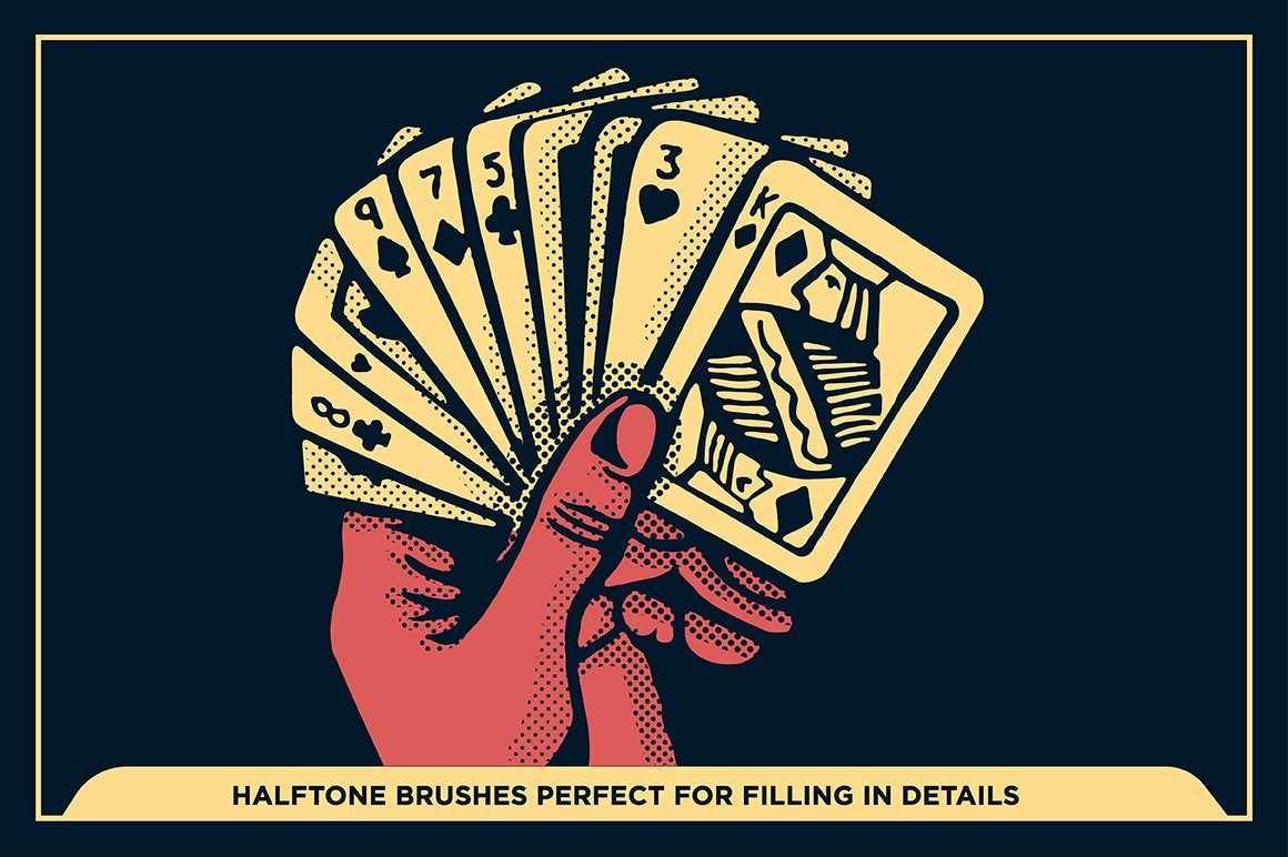 Black Magic Halftones | Halftone Brushes for Procreate Brushes RetroSupply Co