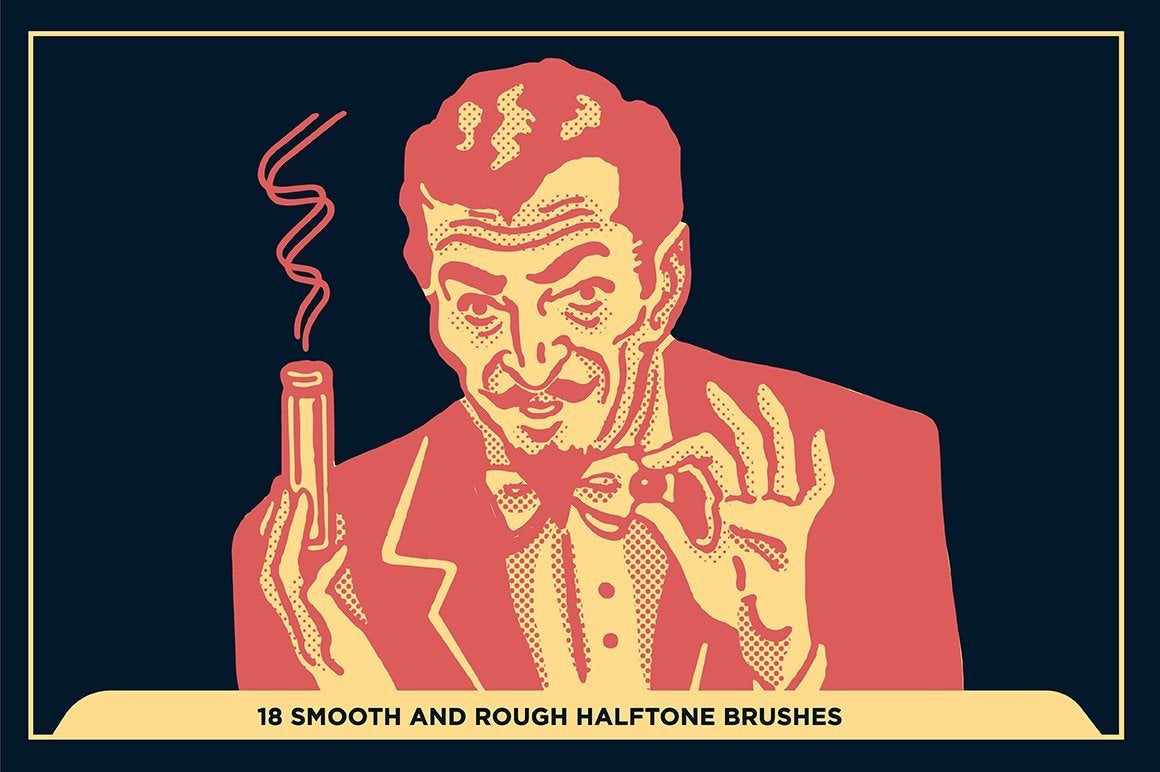 Black Magic Halftones | Halftone Brushes for Procreate Brushes RetroSupply Co