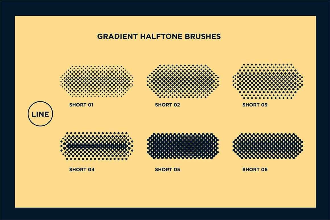 Black Magic Halftones | Vector Halftone Pattern Brushes Adobe Illustrator RetroSupply Co