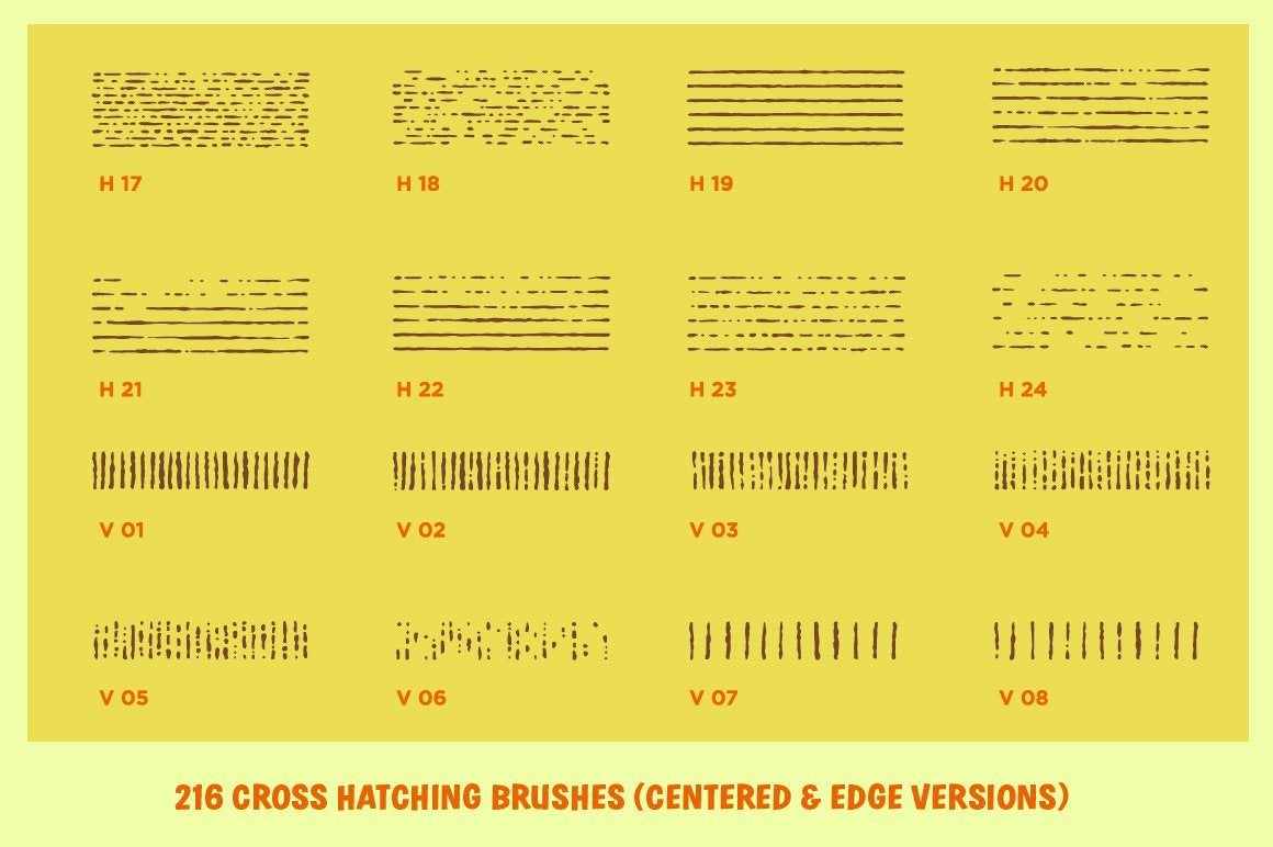 Cross-Country Crosshatchers for Adobe Illustrator Adobe Illustrator RetroSupply Co.