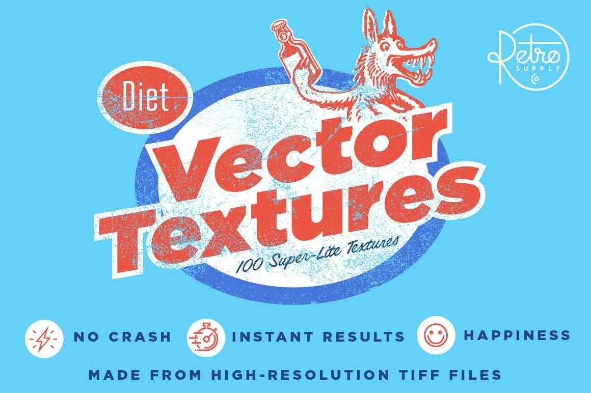 Diet Vector Textures Bundle Adobe Illustrator RetroSupply Co