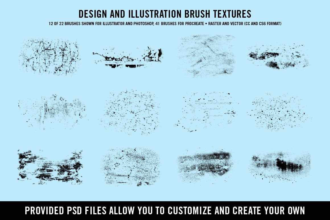 Doggone Design & Illustration Textures by Von Glitschka | for Photoshop RetroSupply Co.