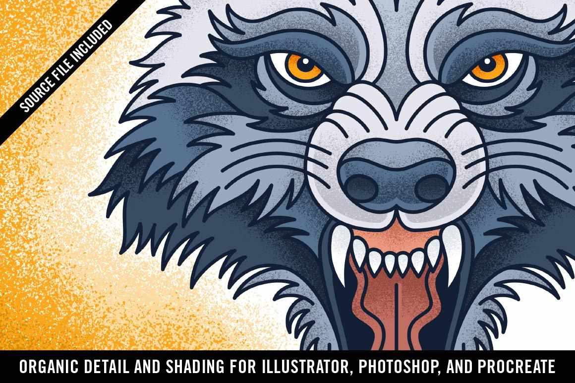 Doggone Grainy Scatter Brushes by Von Glitschka | for Illustrator Adobe Illustrator RetroSupply Co. 