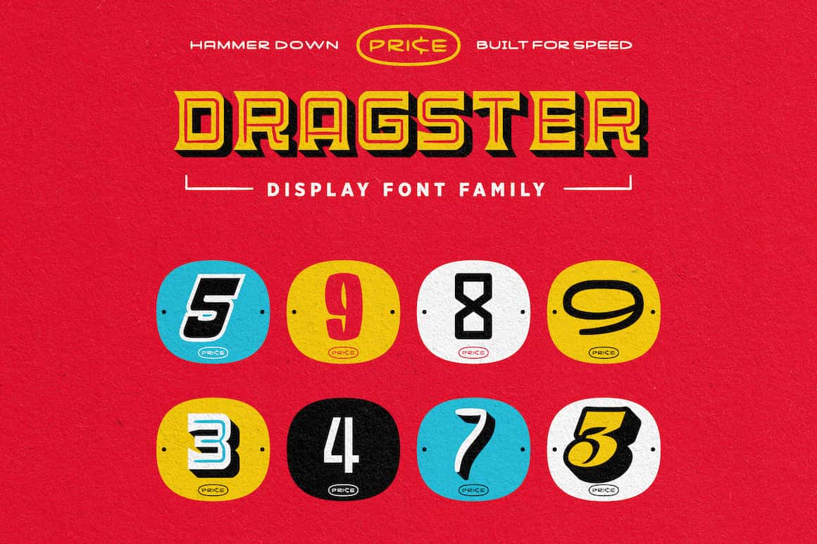 Dragster Display Fonts