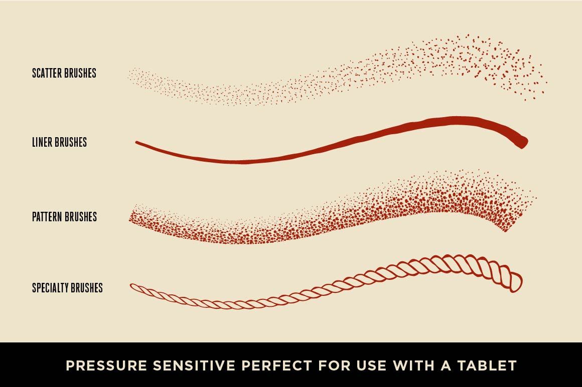 Drunk Sailor | Vector Stippling Brushes & More Adobe Illustrator RetroSupply Co