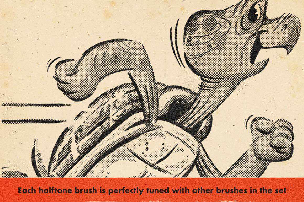 Halftone Brushes for Illustrator