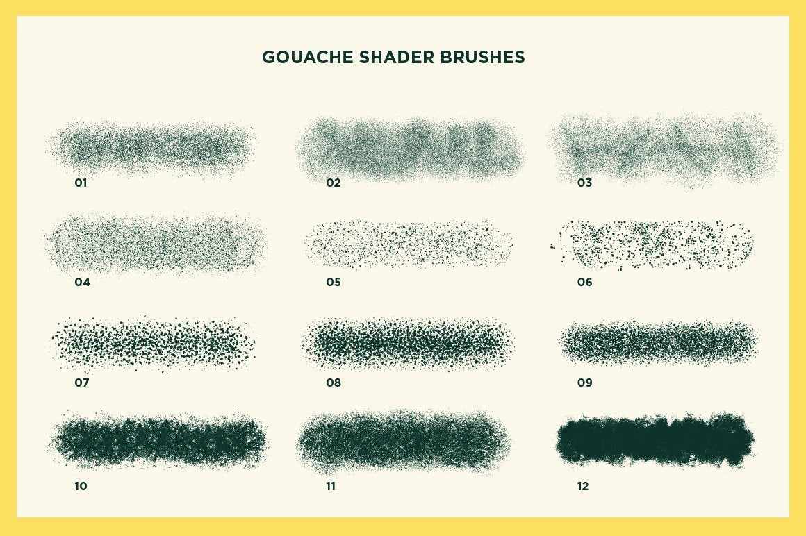 Gouache Shader Brushes for Adobe Illustrator Adobe Illustrator RetroSupply Co.