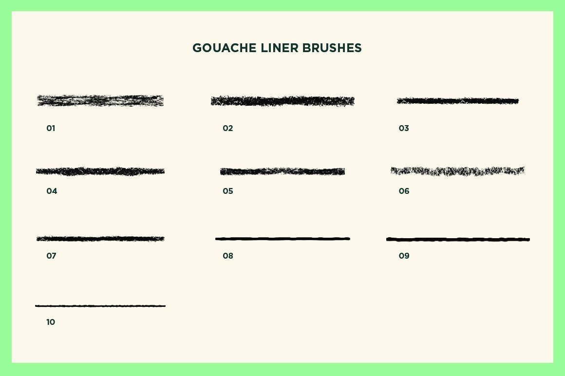 Gouache Shader Brushes for Affinity Brushes RetroSupply Co. 