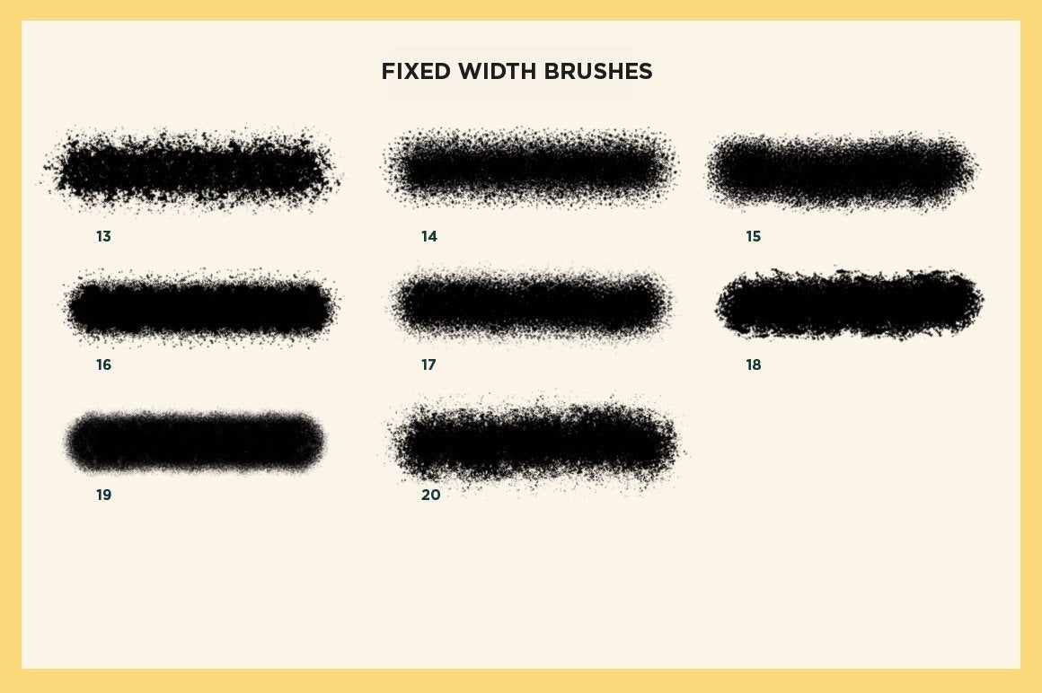 Gouache Shader Brushes for Photoshop Adobe Photoshop RetroSupply Co.