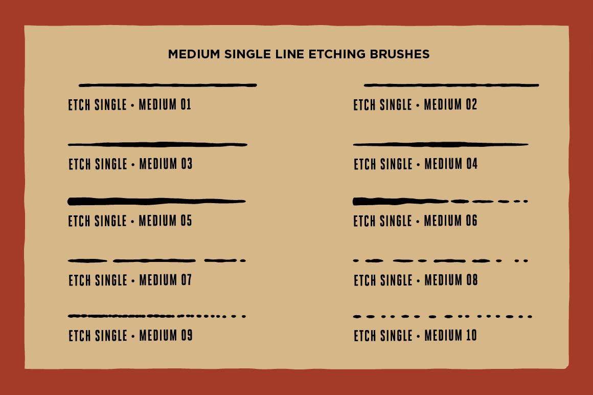 Grave Etcher | Vector Engraving Brushes for Affinity Designer Adobe Illustrator RetroSupply Co.