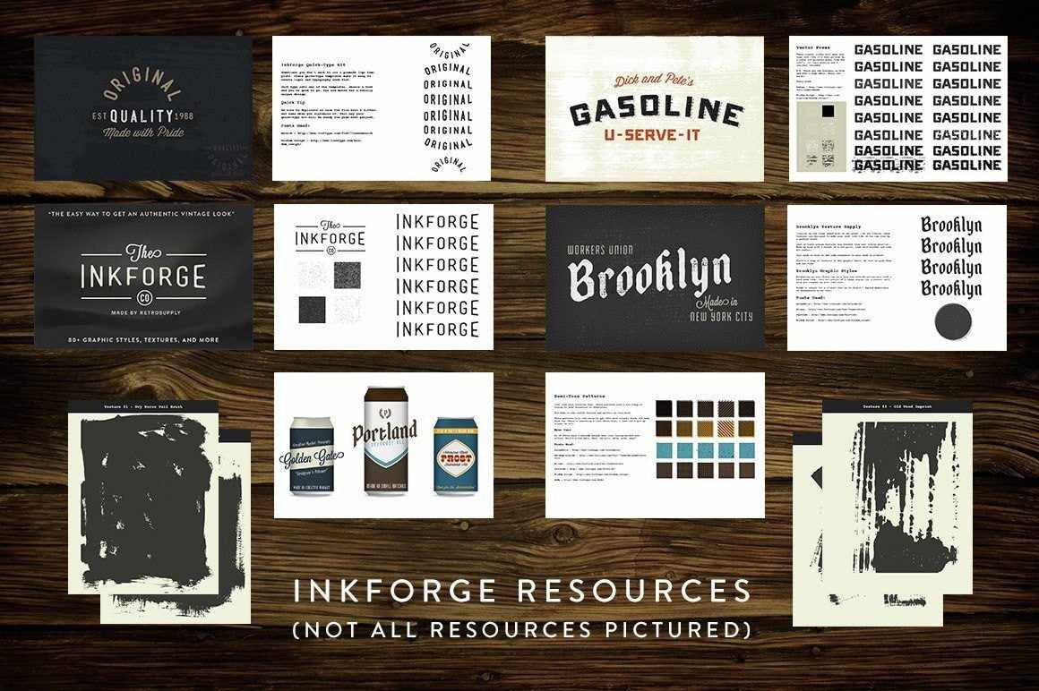 InkForge - The Easy Way to Add Vector Textures Textures RetroSupply Co