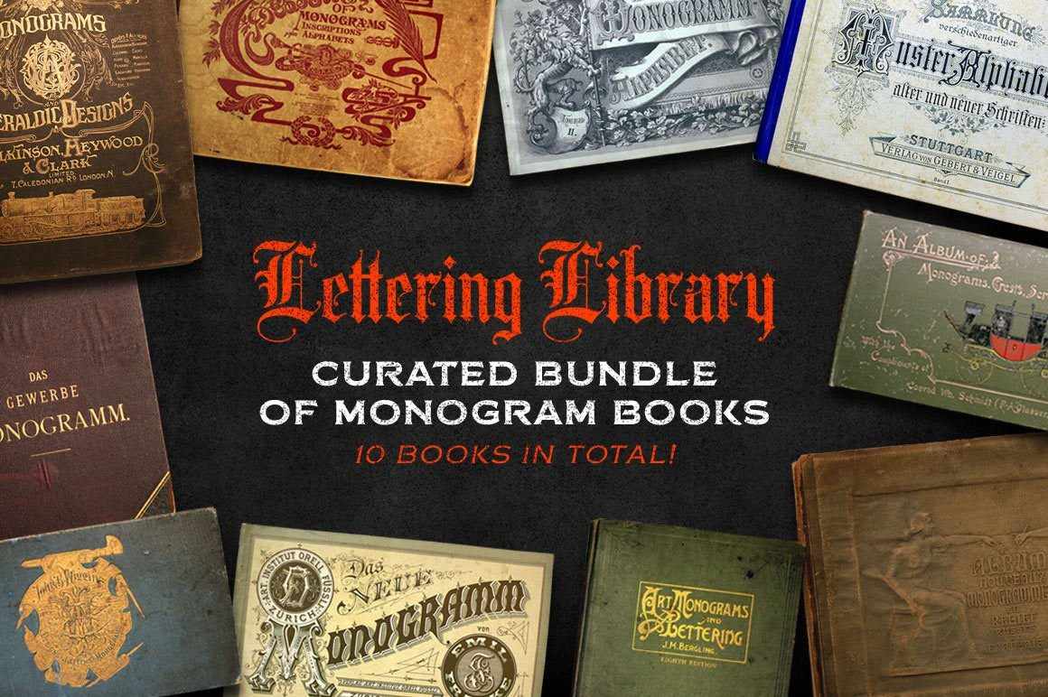 Lettering Library | Monogram Bundle Resources RetroSupply Co. 
