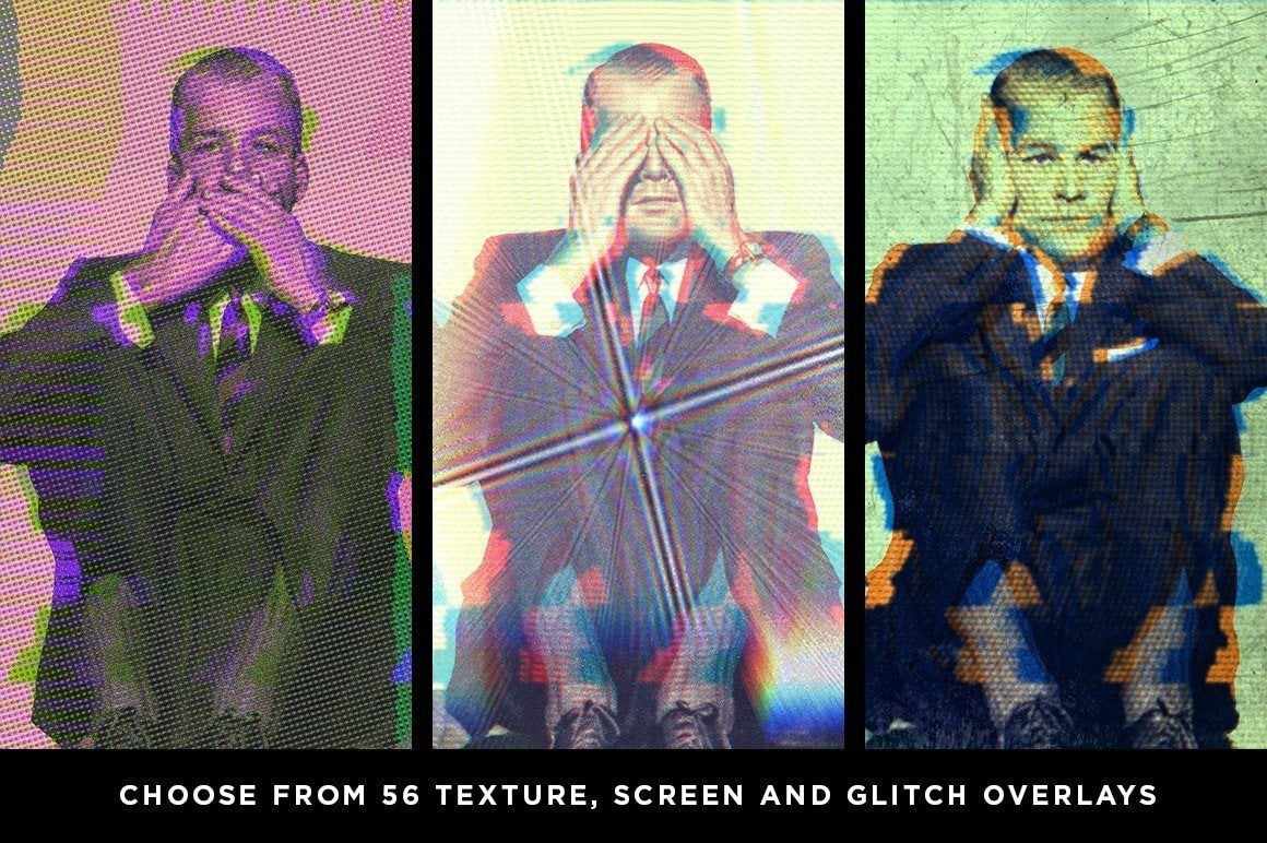 RetroGlitch | Photoshop Glitch Bundle Adobe Photoshop RetroSupply Co 