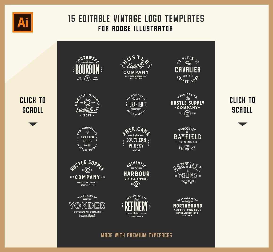 The Collector's Font Bundle by HSCO Fonts RetroSupply Co.