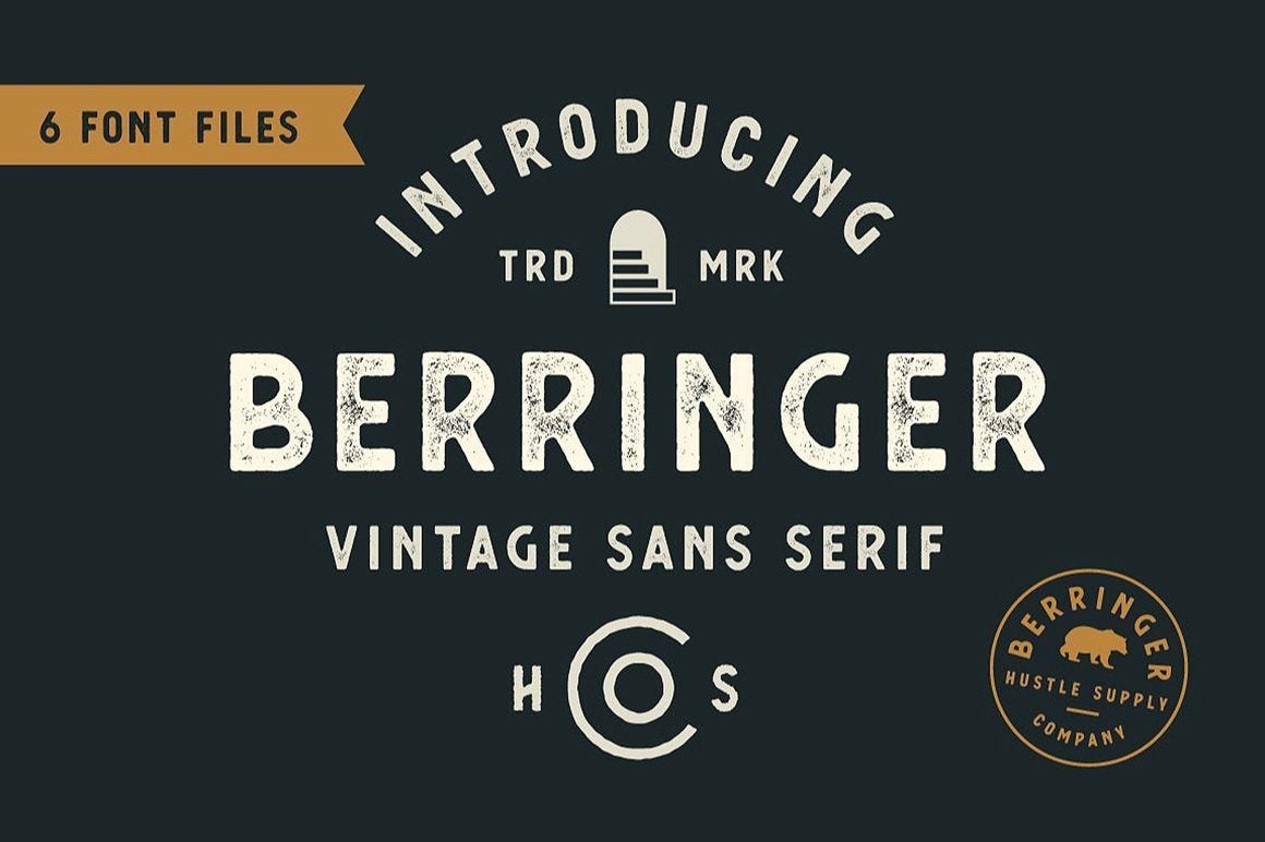 The Collector's Font Bundle by HSCO Fonts RetroSupply Co.