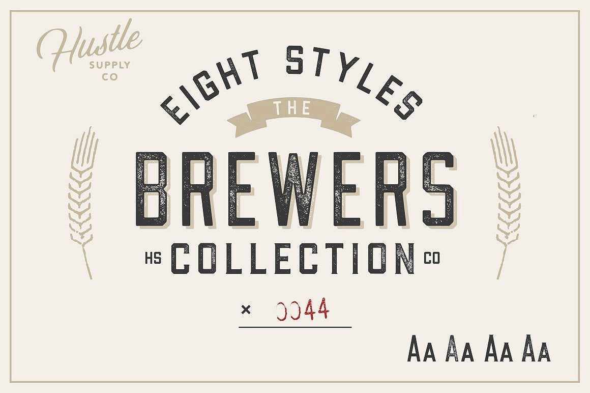 The Collector's Font Bundle by HSCO Fonts RetroSupply Co.