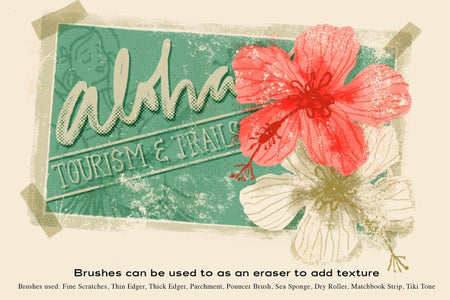 The Texture Brush Pack for Procreate by RetroSupply