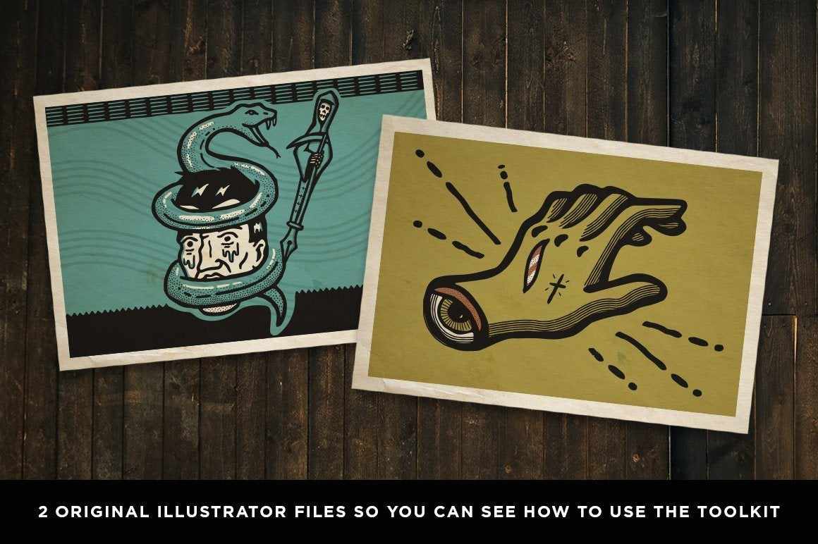 The Dead Pen | A Wicked Cool Hand Drawn Tool Kit for Adobe Illustrator Adobe Illustrator RetroSupply Co