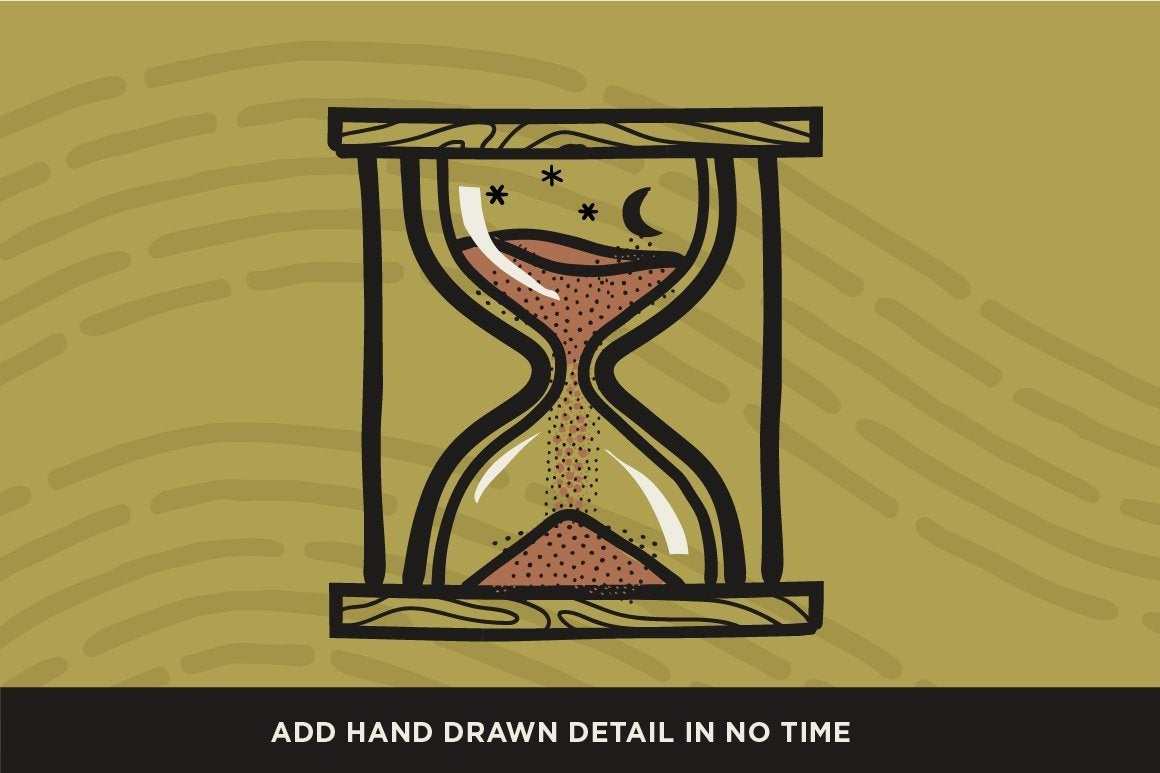 The Dead Pen | A Wicked Cool Hand Drawn Tool Kit for Procreate Brushes RetroSupply Co.