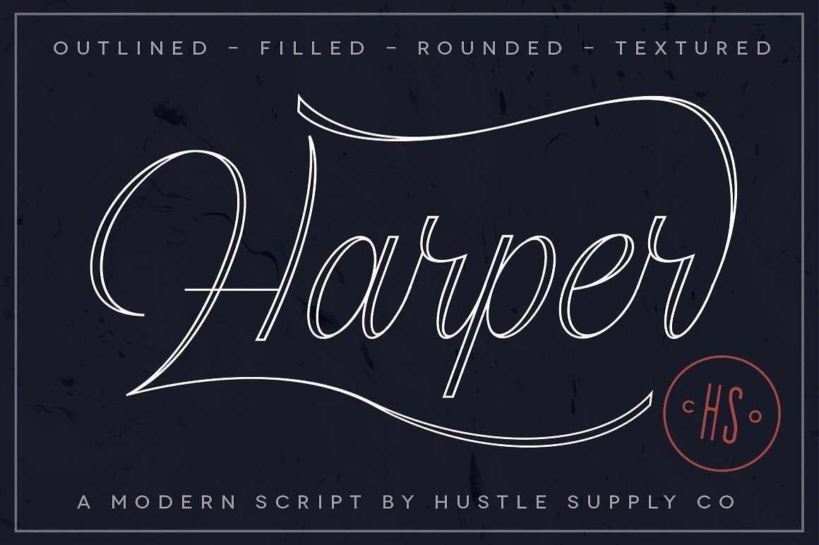 The Vintage Bundle by HSCO Fonts RetroSupply Co 