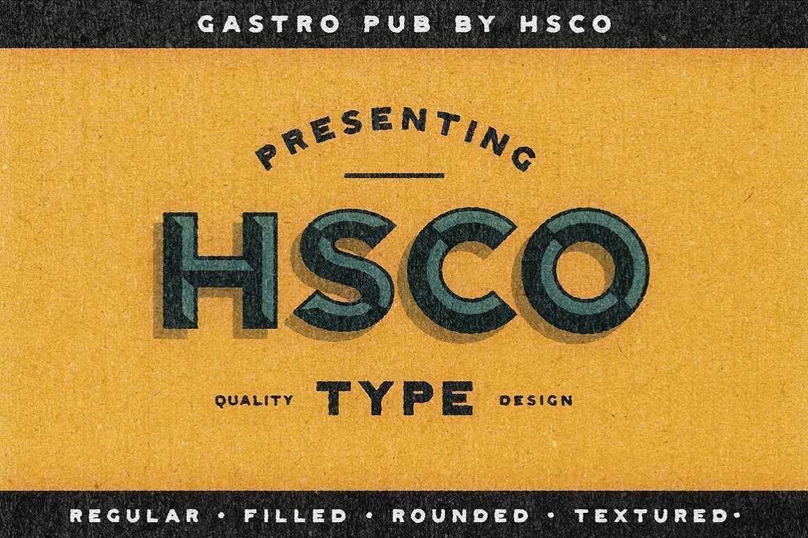The Vintage Bundle by HSCO Fonts RetroSupply Co