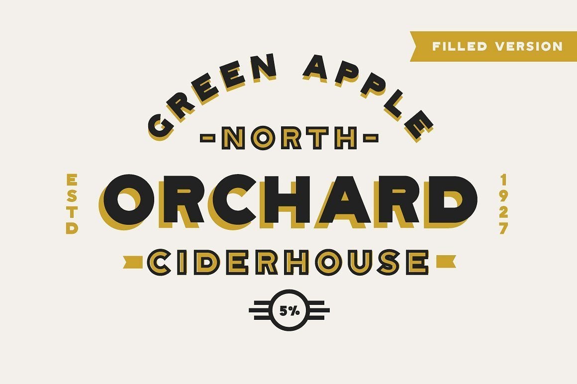 The Vintage Bundle by HSCO Fonts RetroSupply Co
