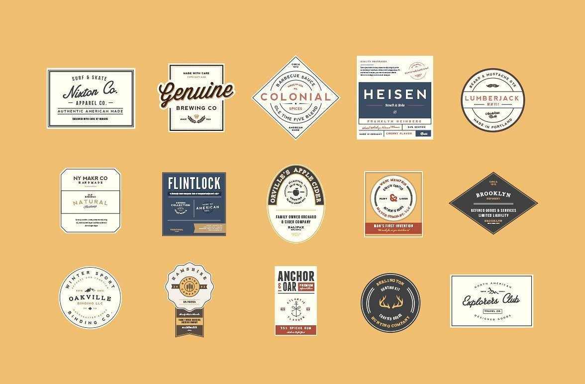 The Vintage Bundle by HSCO Fonts RetroSupply Co 