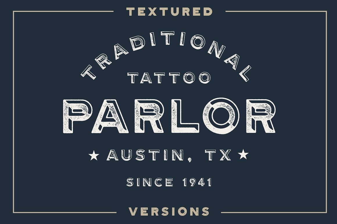 The Vintage Bundle by HSCO Fonts RetroSupply Co