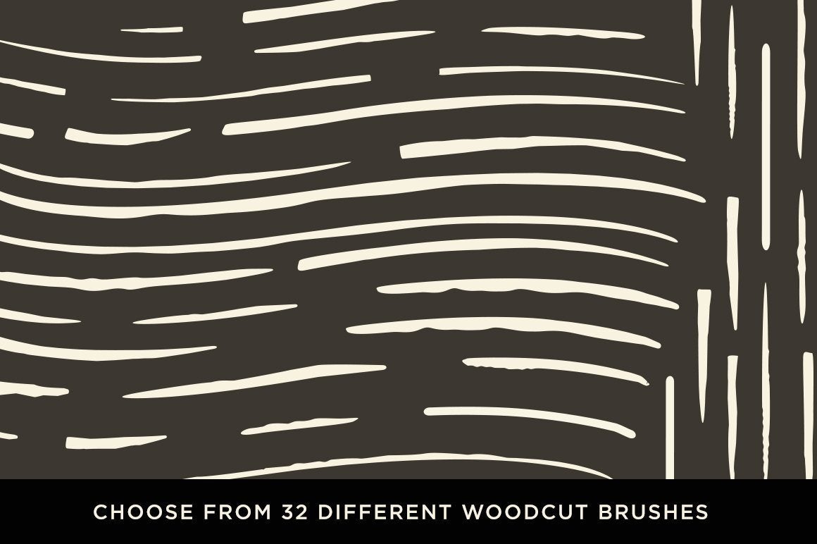 The Woodcut Brush Kit for Affinity Affinity Designer Brushes RetroSupply Co