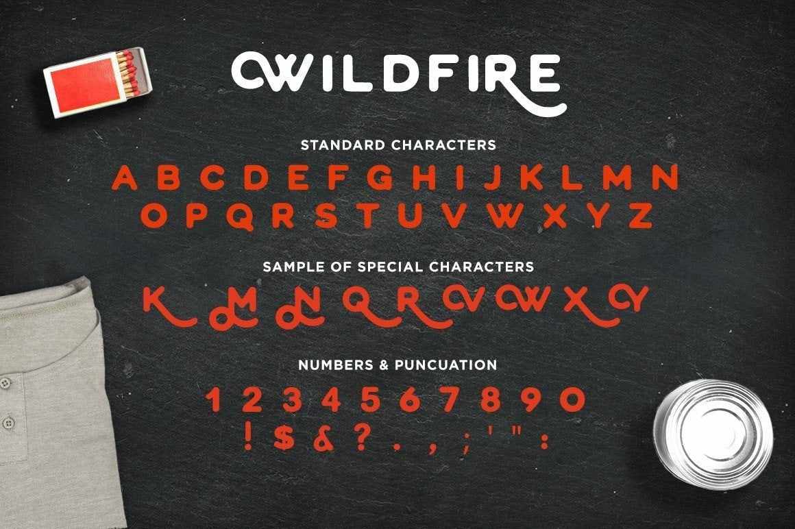WildFire Font Fonts RetroSupply Co