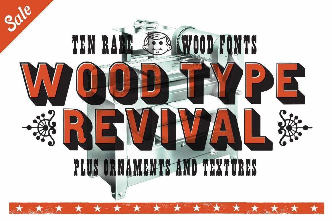 Wood Type Revival Bundle Fonts RetroSupply Co