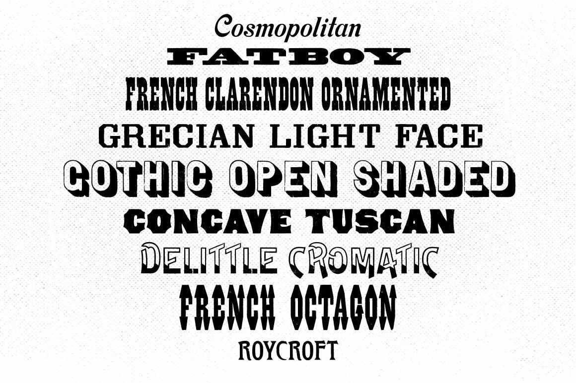 Wood Type Revival Bundle Fonts RetroSupply Co