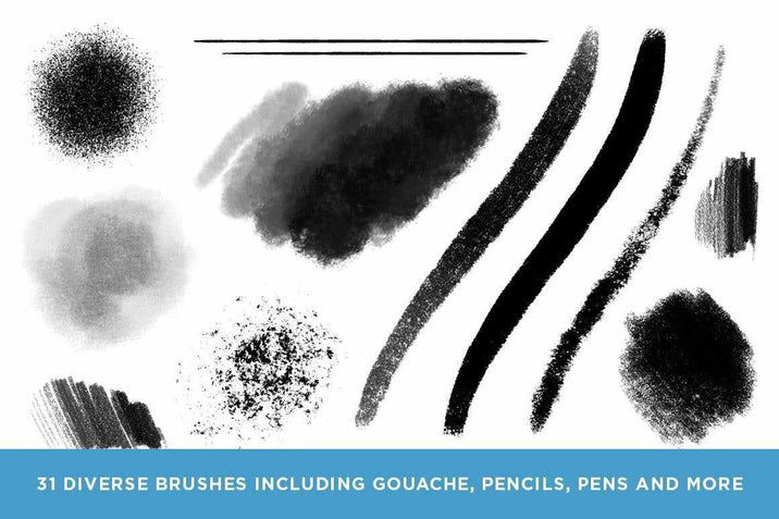 Woodland Wonderland Brush Pack for Procreate Procreate Brushes RetroSupply Co. 