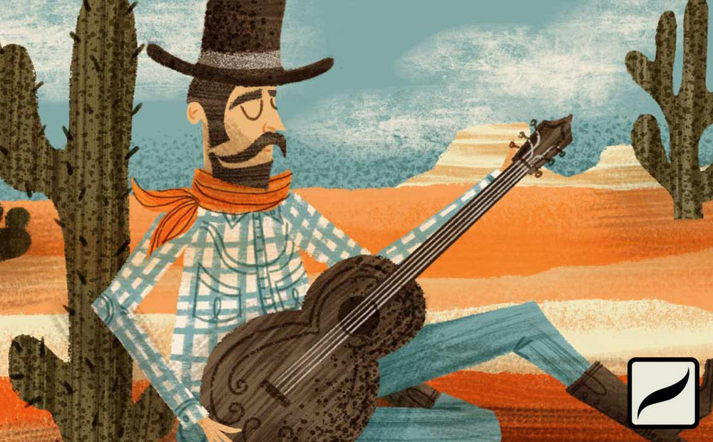 [TINY TUTORIAL] How to Draw a Gritty Guitar in Procreate