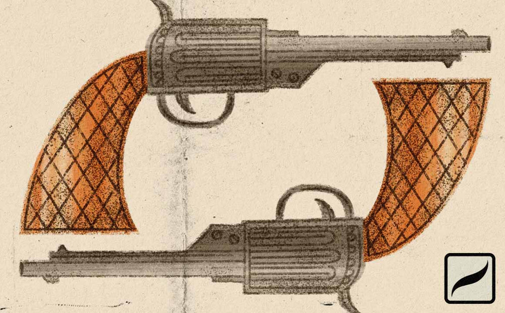 How to Draw a Vintage Pistol in Procreate