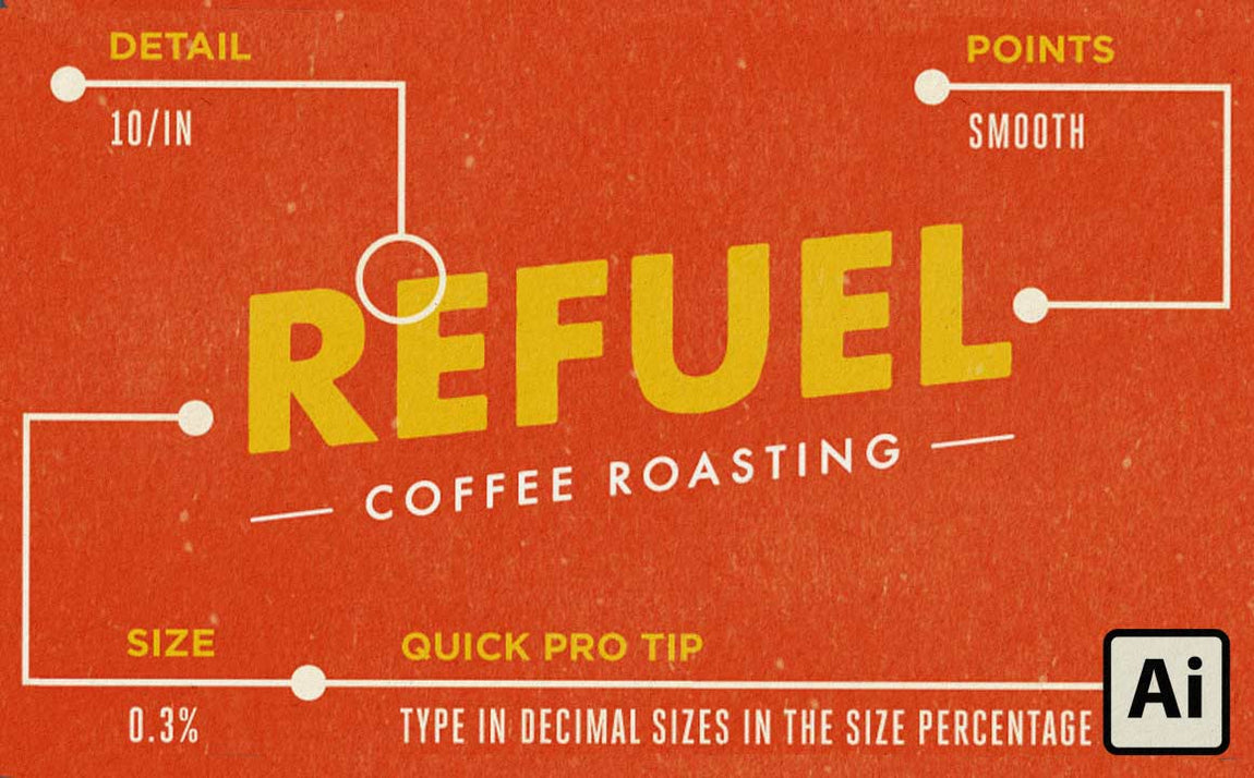 How to Roughen Your Type in Adobe Illustrator - RetroSupply Co.