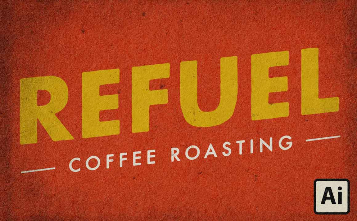The Easy Way to Roughen Your Typography in Illustrator - RetroSupply Co.