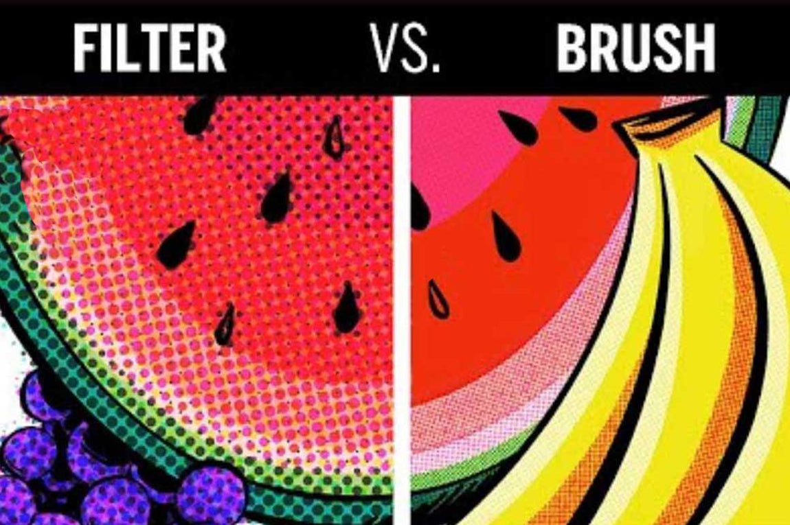 Procreate Halftone Filter vs Halftone Brushes | RetroSupply Co.